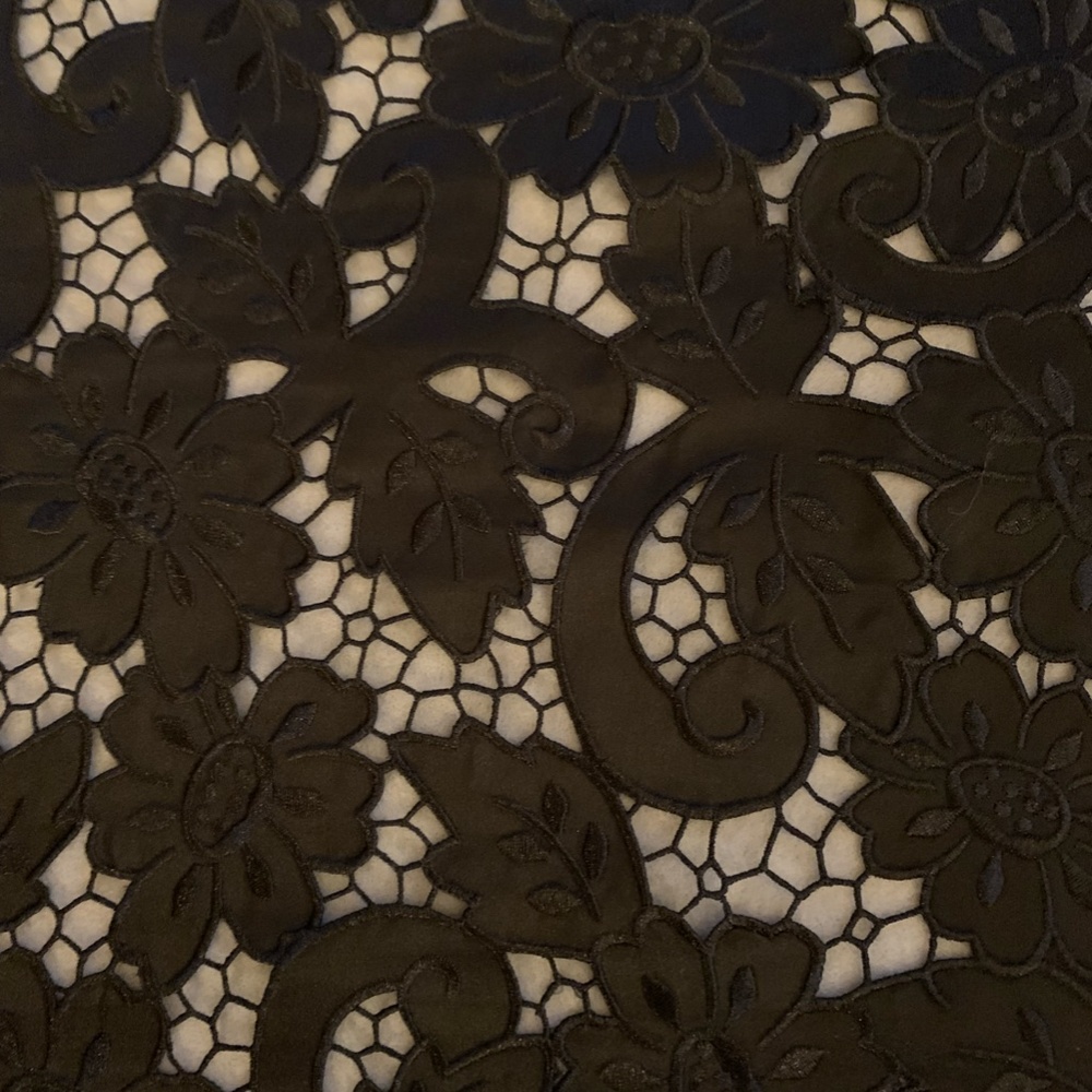 H&M Black Embroidered Satin Lacy Jacket - Picture 4 of 5